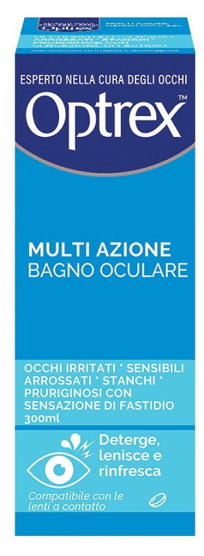 BAGNO OCULARE OPTREX MULTI AZIONE 300 ML + OCCHIERA FLESSIBILE - farmasconti.eu