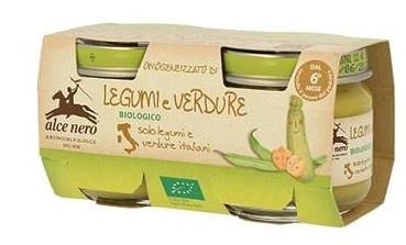 OMOGENEIZZATO LEGUMI E VERDURE BABY FOOD BIO 2 X 80 G - farmasconti.eu