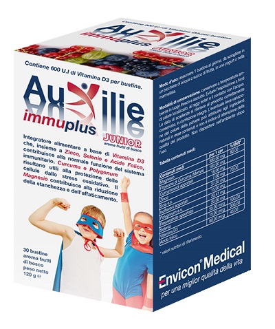 AUXILIE IMMUPLUS JUNIOR SOLUBILE 30 STICK PACK - farmasconti.eu