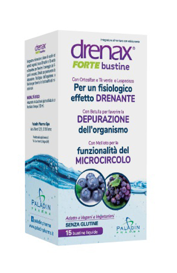 DRENAX FORTE MIRTILLO E UVA 15 BUSTINE - farmasconti.eu