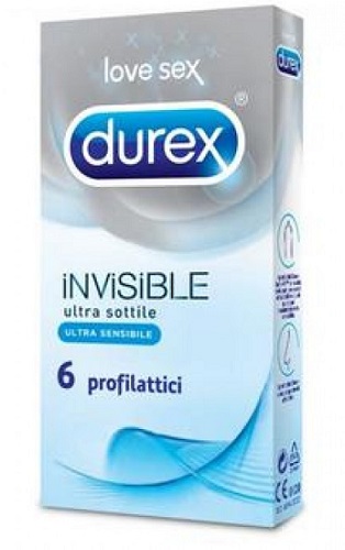 DUREX INVISIBLE PROFILATTICO 6 PEZZI - farmasconti.eu