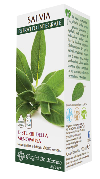 SALVIA ESTRATTO INTEGRALE 200 ML - farmasconti.eu