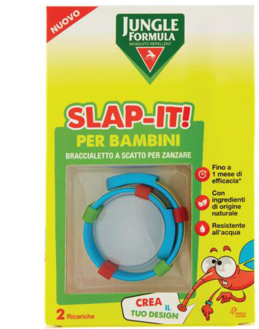 JUNGLE FORMULA SLAP-IT BRACCIALETTO ANTI-ZANZARE PER BAMBINI+ 2 RICARICHE - farmasconti.eu