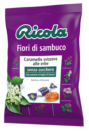 RICOLA FIORI DI SAMBUCO SENZA ZUCCHERO 70 G - farmasconti.eu