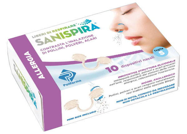 SANISPIRA ALLERGIA DISPOSITIVO NASALE 10 PEZZI TAGLIA S - farmasconti.eu