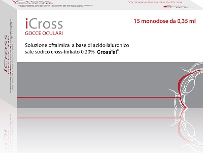 ICROSS SOLUZIONE OFTALMICA ACIDO IALURONICO CROSS-LINKATO 0,2% 15 MONODOSI DA 0,35 ML - farmasconti.eu