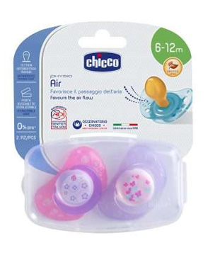 CHICCO SUCCHIETTO AIR LUMI IN CAUCCIU' 6-16 MESI 2 PEZZI - farmasconti.eu