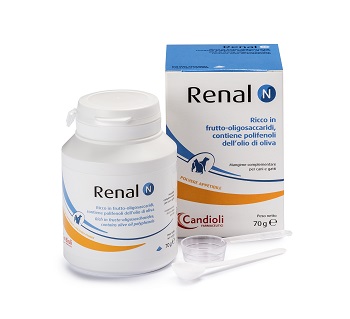 RENAL N MANGIME COMPLEMENTARE PER CANI E GATTI BARATTOLO 70 G - farmasconti.eu