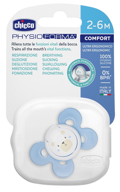 CHICCO SUCCHIETTO COMFORT BOY IN SILICONE 2-6 MESI 1 PEZZO - farmasconti.eu