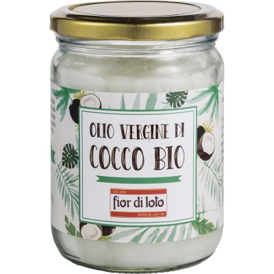 FIOR DI LOTO OLIO VERGINE DI COCCO BIO 450 ML - farmasconti.eu
