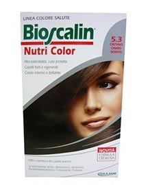 BIOSCALIN NUTRI COLOR 5,3 CASTANO CHIARO DORATO SINCROB 124 ML - farmasconti.eu