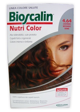 BIOSCALIN NUTRI COLOR 4,64 CASTANO MOGANO RAME 124 ML - farmasconti.eu