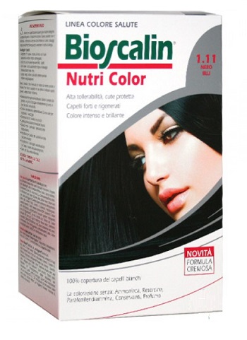 BIOSCALIN NUTRI COLOR 1,11 NERO BLU SINCROB 124 ML - farmasconti.eu