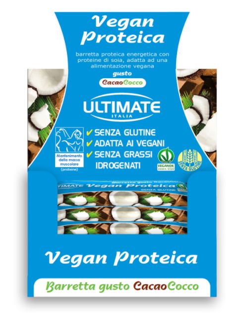 BARRETTA VEGAN PROTEICA CACAO/COCCO 24 PEZZI - farmasconti.eu