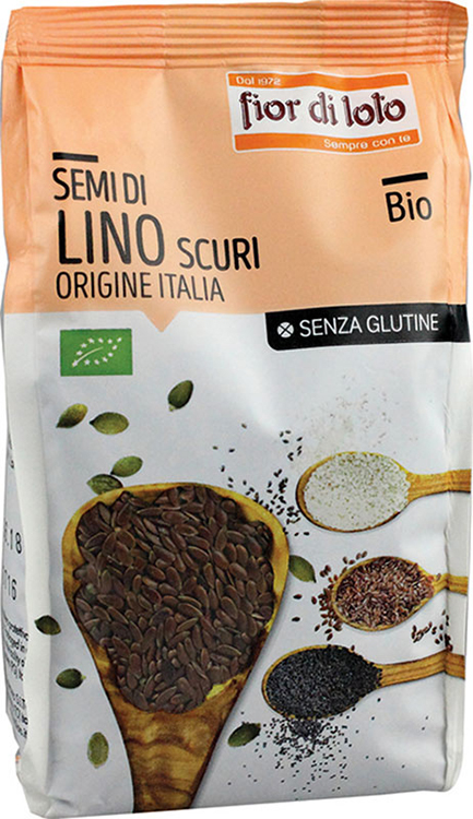 SEMI DI LINO SCURI ITALIA SENZA GLUTINE BIO 400 G - farmasconti.eu