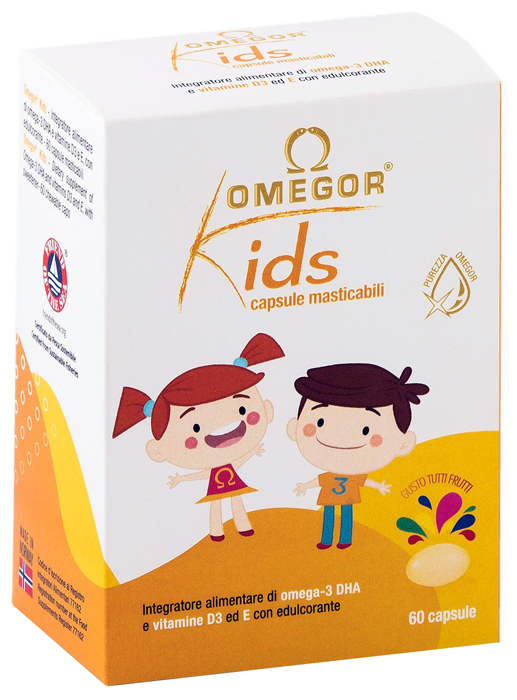 OMEGOR KIDS 60 CAPSULE MASTICABILI - farmasconti.eu