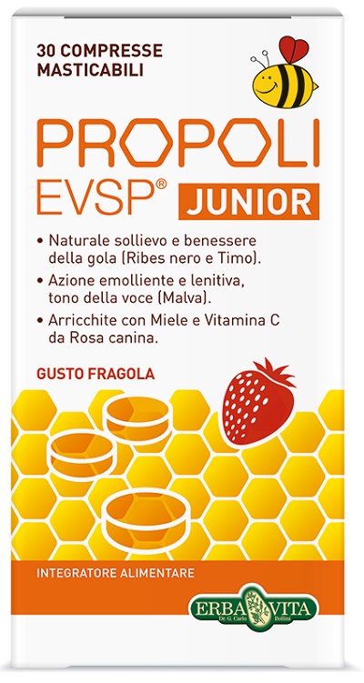 PROPOLI EVSP JUNIOR 30 COMPRESSE - farmasconti.eu