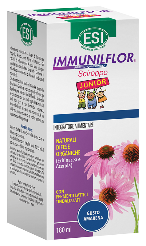 ESI IMMUNILFLOR SCIROPPO JUNIOR 180 ML - farmasconti.eu