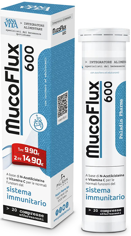 SANAVITA MUCOFLUX 600 20 CAPSULE EFFERVESCENTI - farmasconti.eu