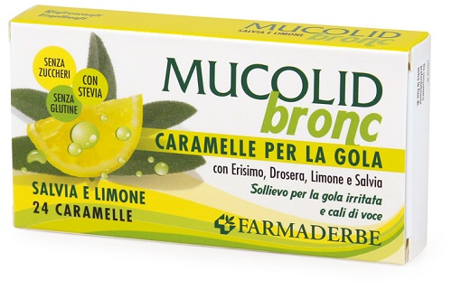 MUCOLID BRONC SALVIA & LIMONE 24 CARAMELLE - farmasconti.eu