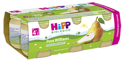 HIPP BIO OMOGENEIZZATO PERA WILLIAMS 6X80 G - farmasconti.eu