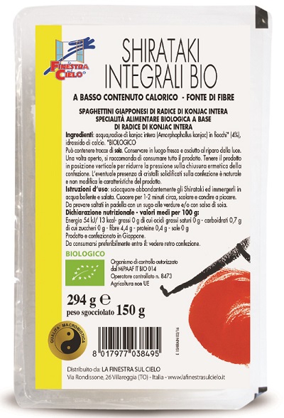 SHIRATAKI INTEGRALI BIO 150 G - farmasconti.eu