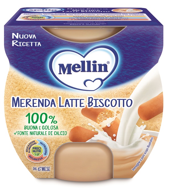 MELLIN MERENDA LATTE BISCOTTO 2 X 100 G - farmasconti.eu