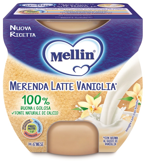 MELLIN MERENDA LATTE VANIGLIA 2 X 100 G - farmasconti.eu
