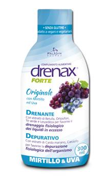 DRENAX FORTE ORIGINALE CON MIRTILLO E UVA 300 ML - farmasconti.eu