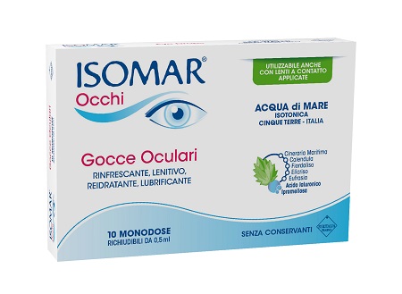 ISOMAR OCCHI GOCCE OCULARI ALL'ACIDO IALURONICO 0,20% 10 FLACONCINI - farmasconti.eu