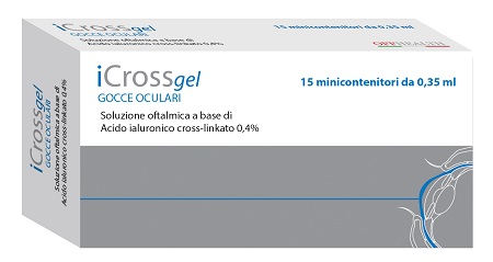 ICROSS GEL GOCCE OCULARI ACIDO IALURONICO CROSS-LINKATO 0,4% 15 MONODOSE DA 0,35 ML - farmasconti.eu