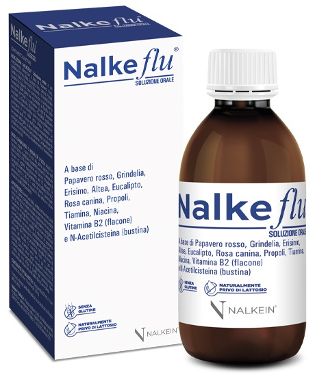 NALKEFLU SOLUZIONE ORALE 200 ML + 1  BUSTINA DA 2,5 G - farmasconti.eu