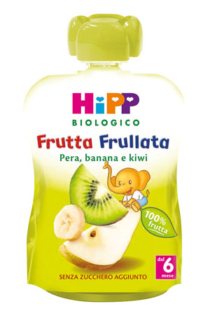 HIPP BIO FRUTTA FRULLATA PERA BANANA KIWI 90 G - farmasconti.eu