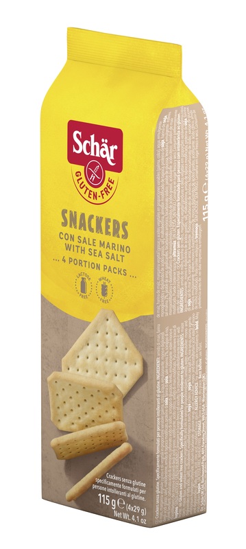 SCHAR SNACKERS CRACKERS CON SALE MARINO SENZA LATTOSIO 4 PORZIONI DA 29 G - farmasconti.eu