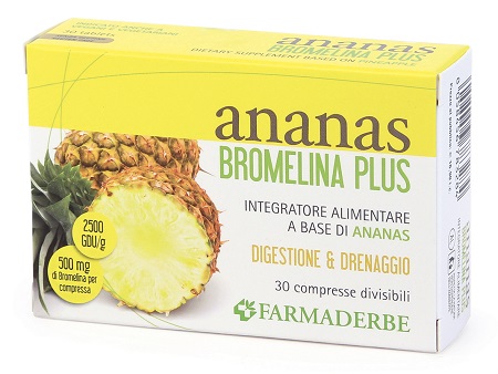 ANANAS BROMELINA PLUS 30 COMPRESSE - farmasconti.eu
