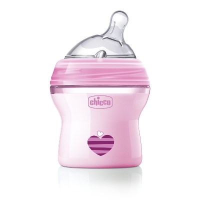 CHICCO BIBERON NATFEEL 0M+ 150 ML GIRL - farmasconti.eu