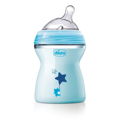 CHICCO BIBERON NATFEEL 2M+ BOY 250 ML - farmasconti.eu