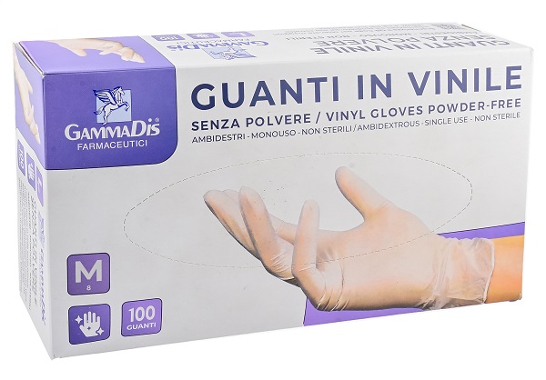 GUANTI VINILE SENZA POLVERE SMALL 100 PEZZI GAMMADIS - farmasconti.eu