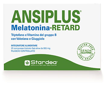 ANSIPLUS RETARD MELATONINA 20 COMPRESSE BISTRATO FAST SLOW 955 MG - farmasconti.eu