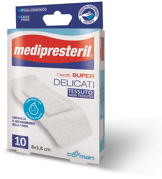 MEDIPRESTERIL CEROTTI DELICATI SUPER 8 X 3,8 10 PEZZI - farmasconti.eu