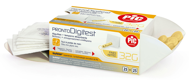 LANCETTE PUNGIDITO PIC PRONTO DIGITEST GAUGE 32 25 PEZZI - farmasconti.eu