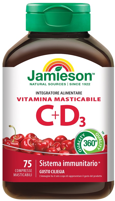 JAMIESON VITAMINA C 500 + D 75 COMPRESSE - farmasconti.eu