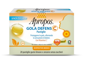 APROPOS GOLA DEFENS C LIMONE/ZENZERO 20 PASTIGLIE - farmasconti.eu