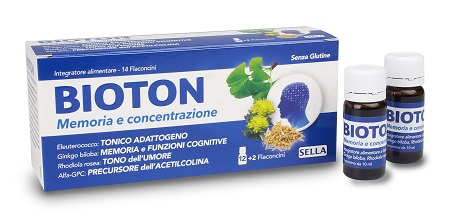 BIOTON ELEUTEROCOCCO MEMORIA CONCENTRAZIONE 14 FLACONCINI - farmasconti.eu