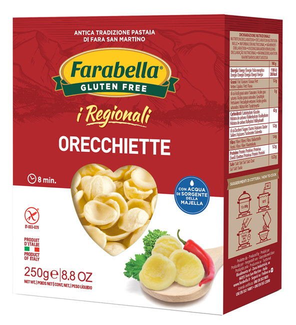FARABELLA ORECCHIETTE I REGIONALI PASTA FRESCA STABILIZZATA 250 G - farmasconti.eu