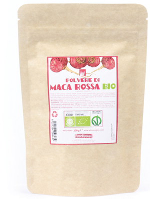 MACA ROSSA POLVERE BIO 200 G - farmasconti.eu