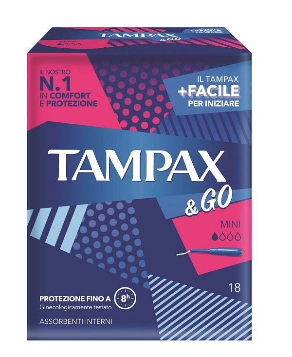 TAMPAX & GO MINI 18 PEZZI - farmasconti.eu