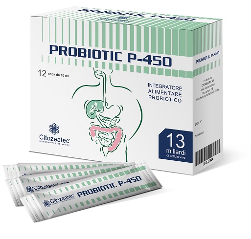 PROBIOTIC P-450 12 STICK MONODOSE 10 ML - farmasconti.eu