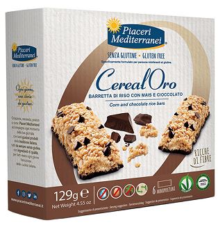 PIACERI MEDITERRANEI BARRETTA DI RISO CON MAIS E CIOCCOLATO 129 G - farmasconti.eu