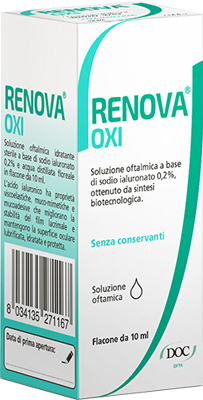 RENOVA OXI COLLIRIO SOLUZIONE OFTALMICA A BASE DI ACIDO IALURONICO 0,2% FLACONE DA 10 ML - farmasconti.eu